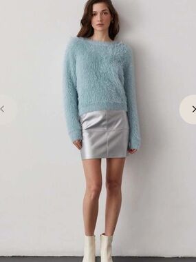 Crescent Hartley Mohair Light Blue Sweater Size L